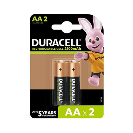 Piles Rechargeables AA 2500mAh DURACELL HR6 D | Smarty Paris